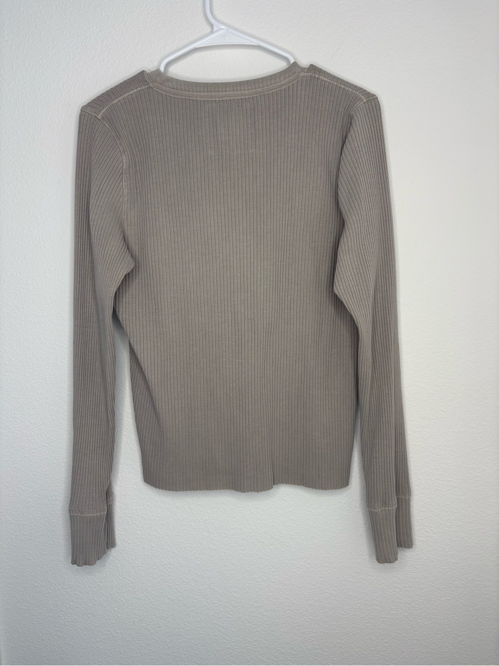 Aerie Taupe Fireside Longsleeve Henley Shirt - Picture 5 of 7